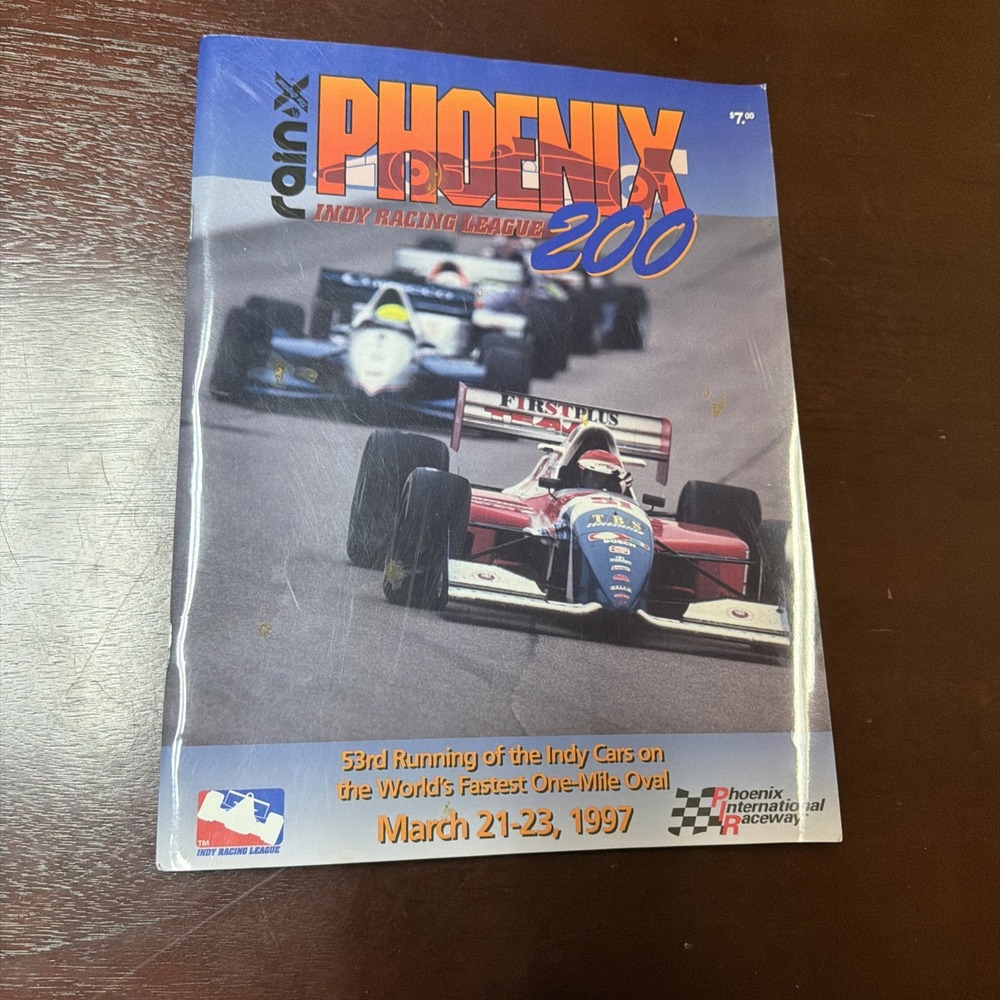 Vintage 1997 Phoenix Indy Racing League 200 Program IndyCar PIR Souvenir